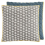 Cojín Silaï Carré Gan Rugs Light grey/Blue 142097