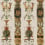 Papeles pintados panorámico Pilasters Mindthegap Taupe/Green/Brown WP20191