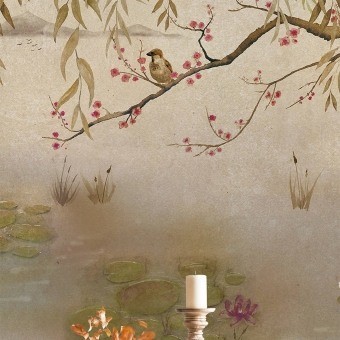 Papeles pintados panorámico Lotus