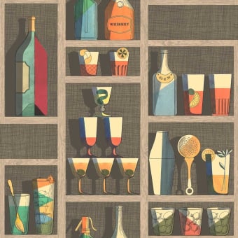 Carta da parati Cocktails Fornasetti