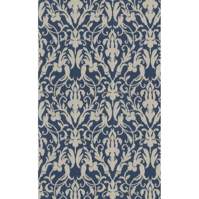 Speakeasy Damask Wallpaper by Ralph Lauren in Light Grey | Jane Clayton