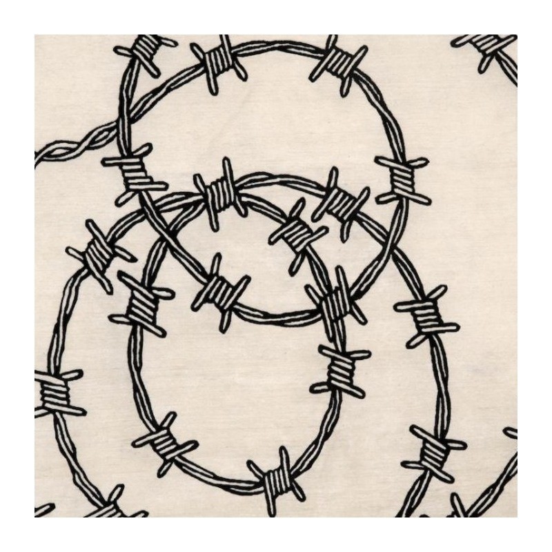 Barbed shop wire rug