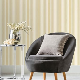 Papel pintado French linoen Stripe