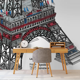 Papeles pintados panorámico Tour Eiffel