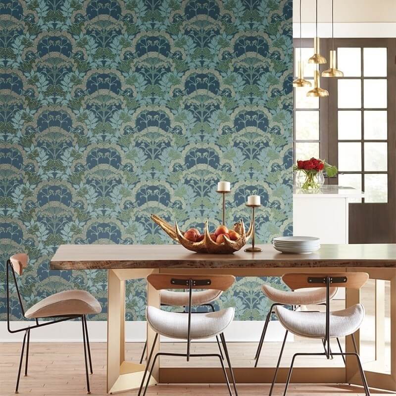 Yarrow Nouveau Wallpaper - York Wallcoverings