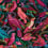 Papeles pintados panorámico Parrots Imperialis Quinsaï Fushia/Bleu QS-011AAA