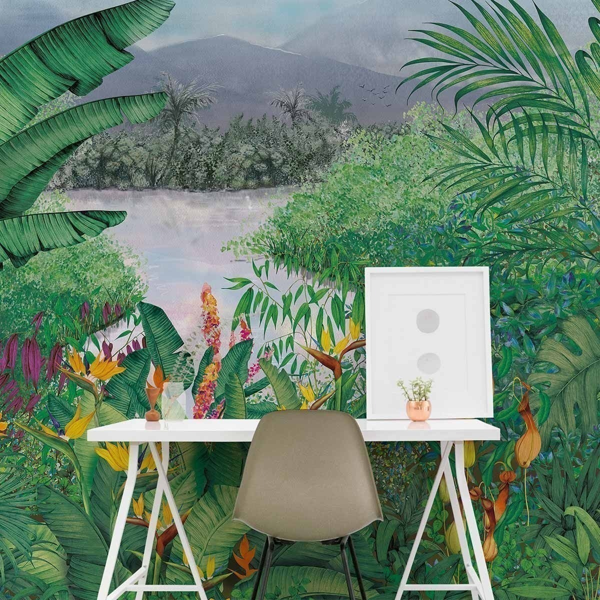 Panneau acoustique mural - format nature et feuille - Jungle Wall