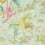 Carta da parati Palm Scene Pip Studio Pastel/Vert 300144