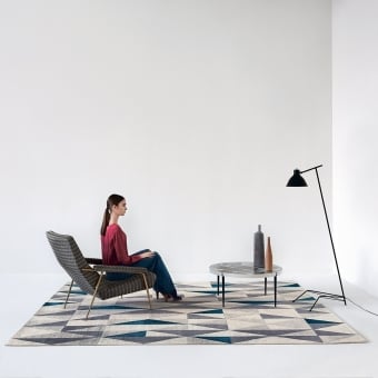 Alfombras Diamantina Blue par Gio Ponti