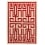 Alfombras Labirinto par Gio Ponti AMINI Red 20286