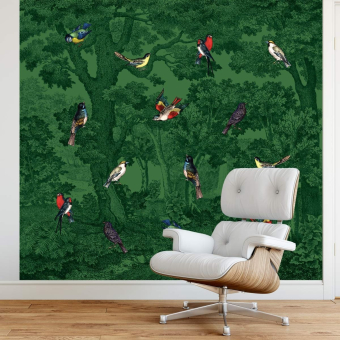 Papier peint panoramique Forêt aux Oiseaux