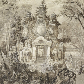 Papeles pintados panorámico Angkor Thom
