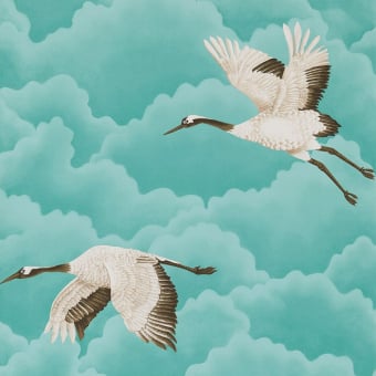 Carta da parati Cranes in flight