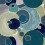 Cosmos Fabric Lalie Design Bleu TI COSMBLE