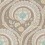 Papel pintado Les Indiennes Nina Campbell Taupe/Aqua NCW4350-03