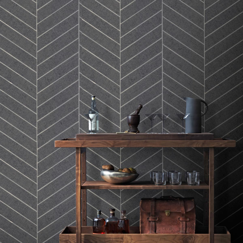 Atelier Herringbone Wall Covering - York Wallcoverings