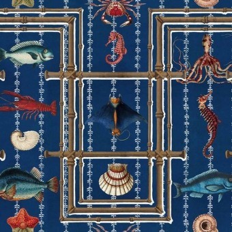 AQUARIUM Indigo Wallpaper - Sundance Villa - Collections - Products