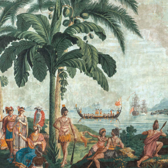 Papeles pintados panorámico Les Voyages du Capitaine Cook