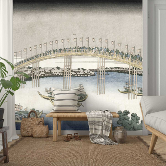 Papier peint panoramique Le pont Tenma dans la province de Setts