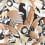 Carta da parati Fantasque Osborne and Little Terra Cotta/Taupe/Copper W6890-03