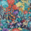 Papel pintado Mughal Garden Matthew Williamson Navy/Paprika W6958-01