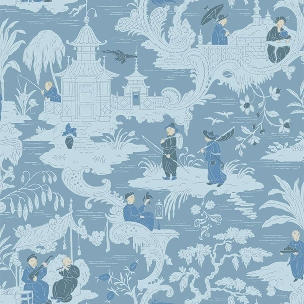 Chinese Toile by Cole & Son - Red - Wallpaper - 100/8041