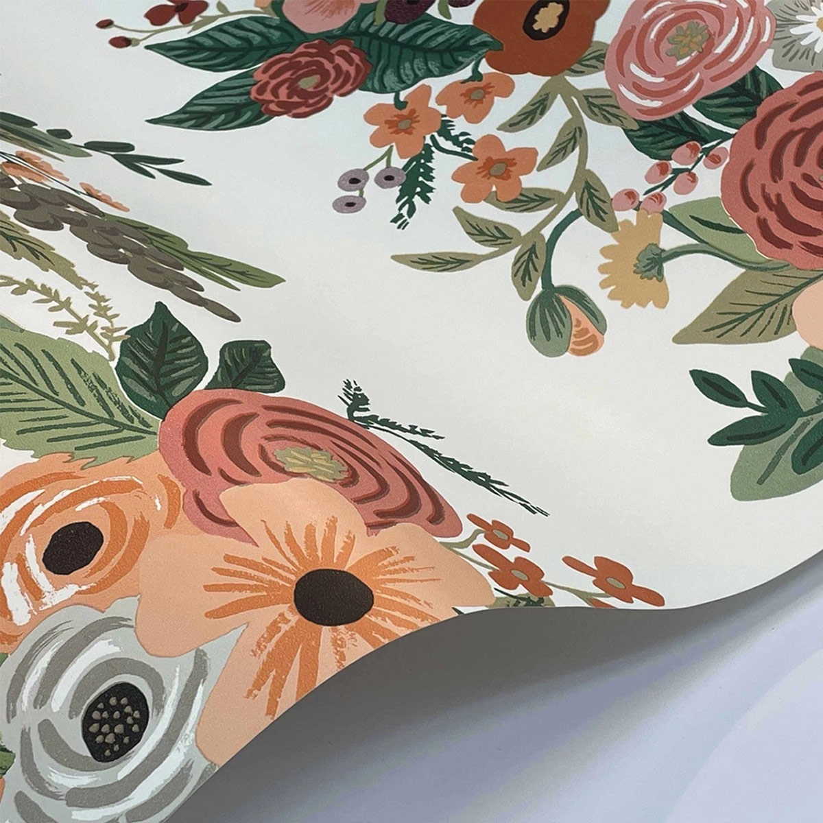 Rifle Paper Co. Garden Party Wallpaper Mural - Cream & Pink