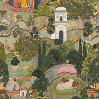 Papeles pintados panorámico Gardens Of Jaipur