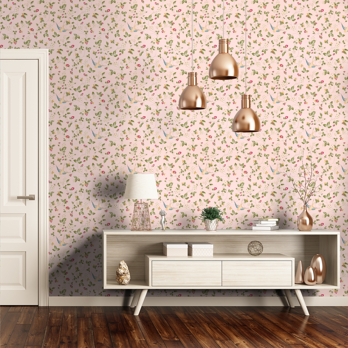 Drama Queen - Pink Wavy Checkered Wallpaper– WALL BLUSH