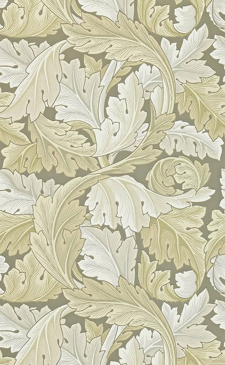 Acanthus Privet Wallpaper | Morris & Co by Sanderson Design