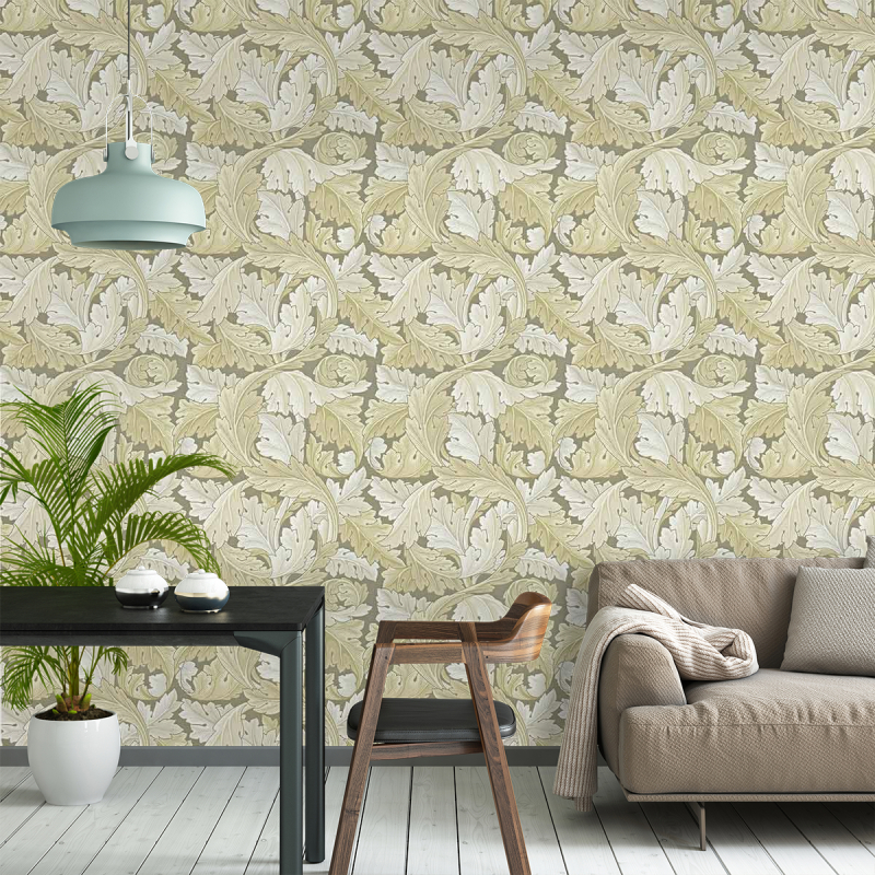 Morris & Co Wallpaper Acanthus Manilla/Stone 216441