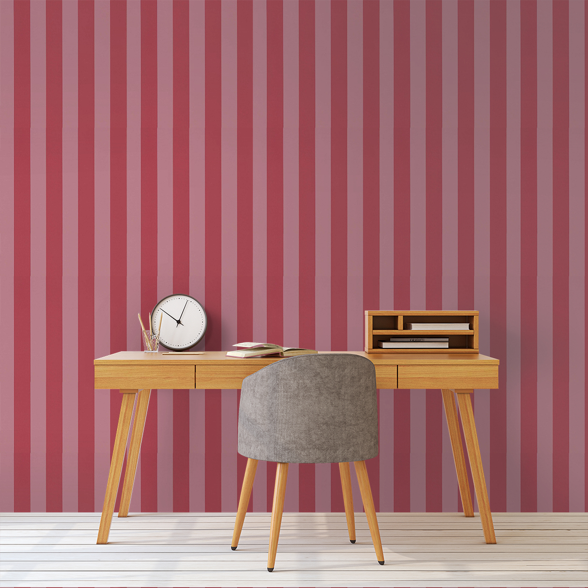 Carta da parati adesiva in vinile righe sabbia 50x300 cm Stripes