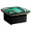 Ottoman frêne teinté noir Hopi La Chance Vert LC590202