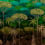 Papeles pintados panorámico Ciel Tropical Arte Emerald Forest 97652