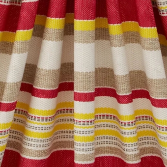 Cabana Tiles linen tablecloth - Red