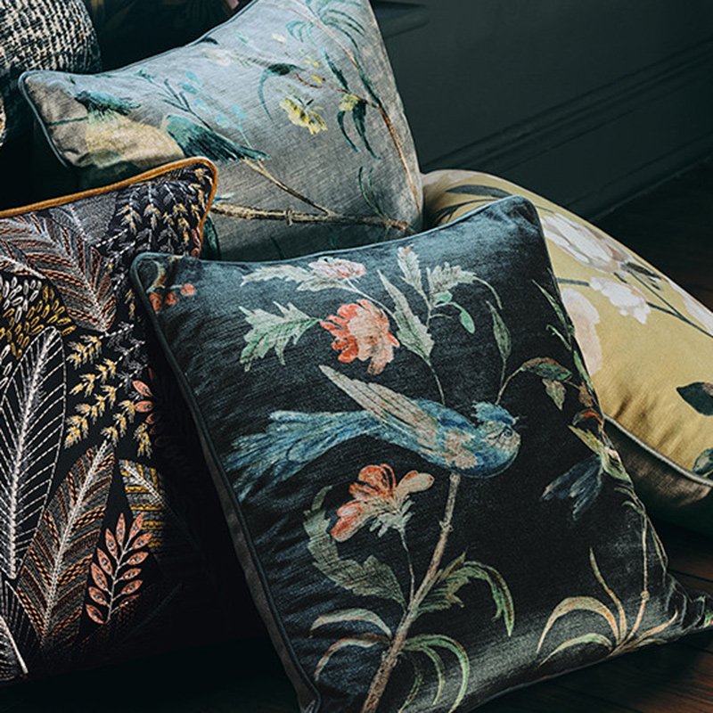 Jungle top print cushions