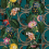 Papel pintado Exotic flower Montecolino Bleu 91432