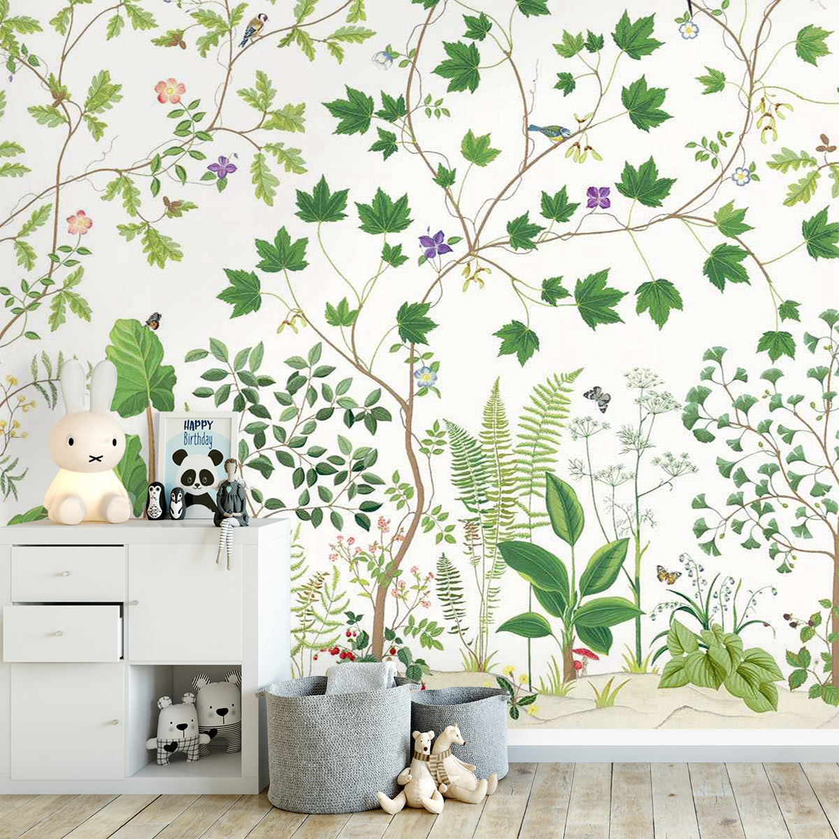 Plantes Stickers Muraux Feuilles Vertes Stickers Rwanda