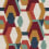 Découpage Fabric Casamance Bordeaux bleu 45670313