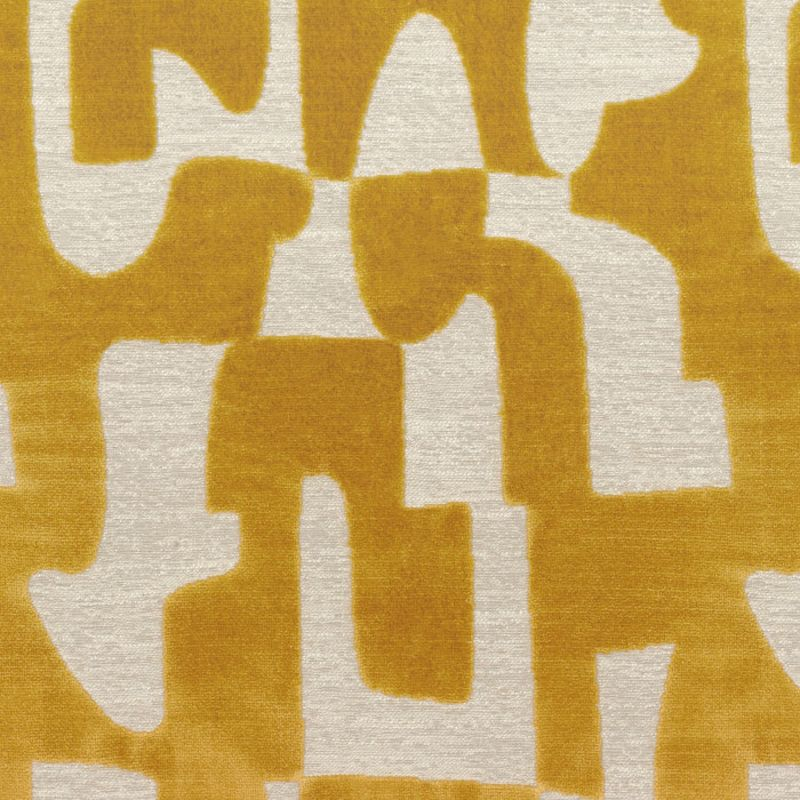 NEW Designer Made In Belgium Upholstery Velvet Fabric- Mustard Yellow