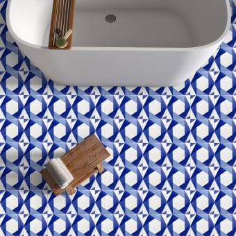 Bauhaus Blu Tipo 10 Tile