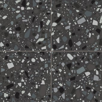 Confetti Nero Petrolio Porcelain stoneware