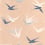 Papier peint Swallow Casadeco Rose Nude 88634101