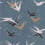 Papier peint Swallow Casadeco Bleu Orage 88636464