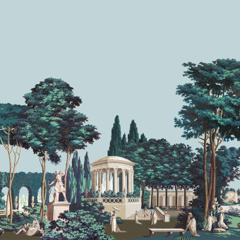 Papeles pintados panorámico Le Jardin Anglais