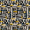 Tissu Zawaya Osborne and Little Jaune/Bleu F7830-02