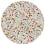 Herbier round wallpaper Koziel Jardin tropical CIRC-CF01