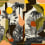 Papeles pintados panorámico Colonial Abstraction Tres Tintas Barcelona Toasted M5001-4