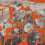 Papeles pintados panorámico Prehistoric Flowers Tres Tintas Barcelona Orange M5005-2