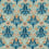 Spring Thicket Fabric Morris and Co Paradise Blue / Peach MVOF227207